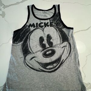 Mickey Mouse Gray Tank Top